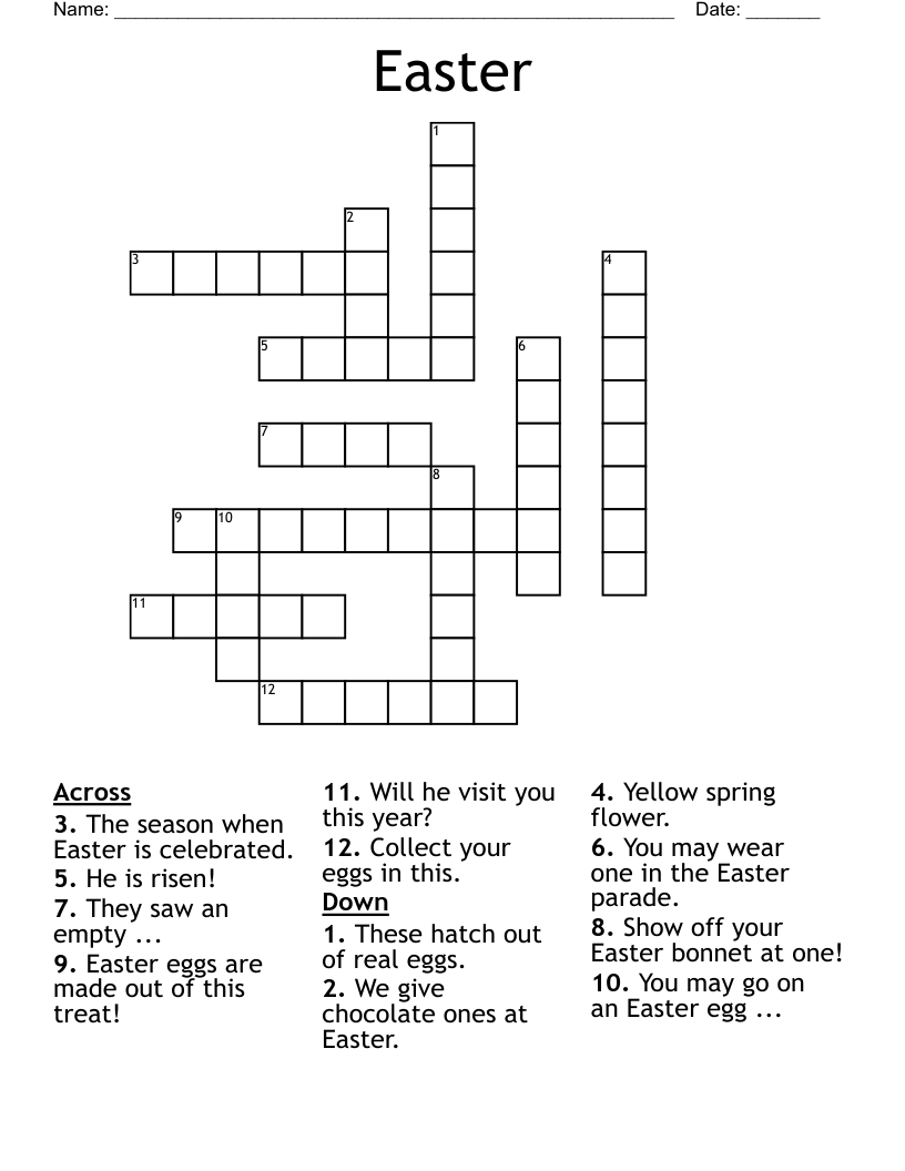 Easter Crossword