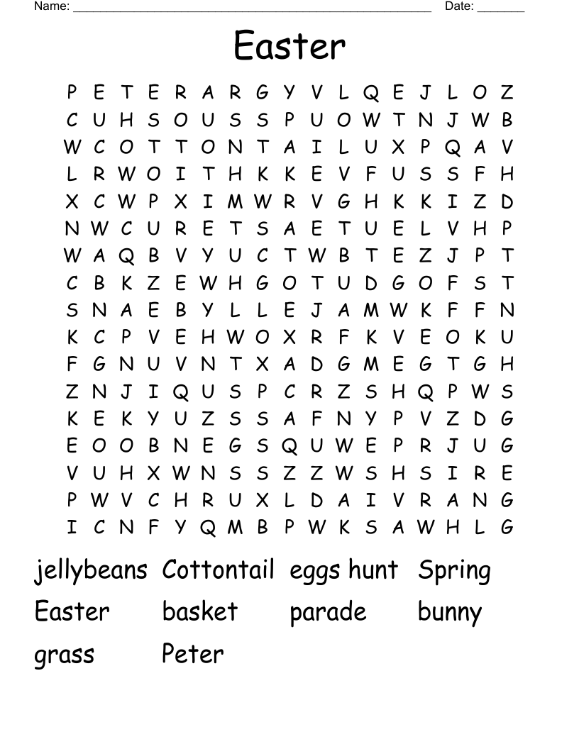 Easter Word Search