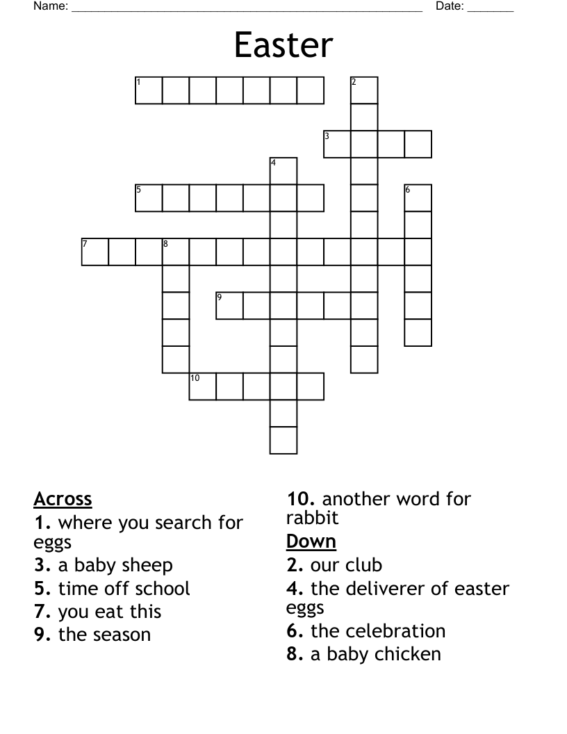 Easter Crossword