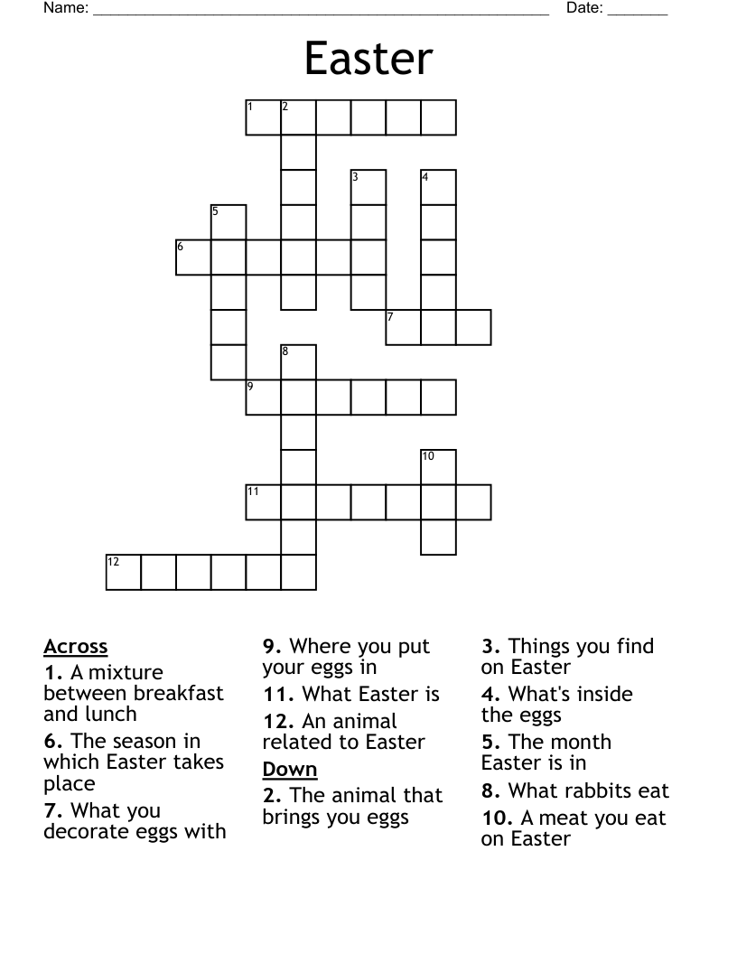 Easter Crossword