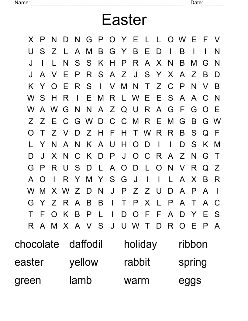 Easter Word Search