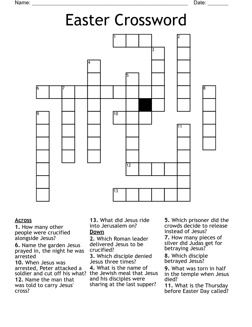Easter Crossword