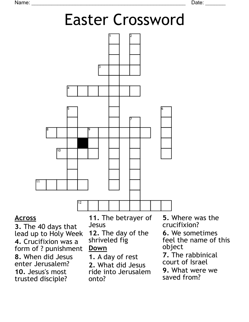 Easter Crossword