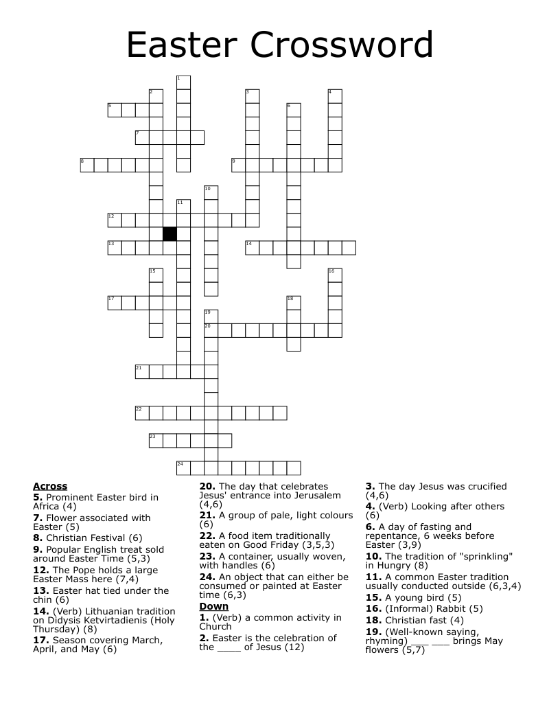 Easter Crossword