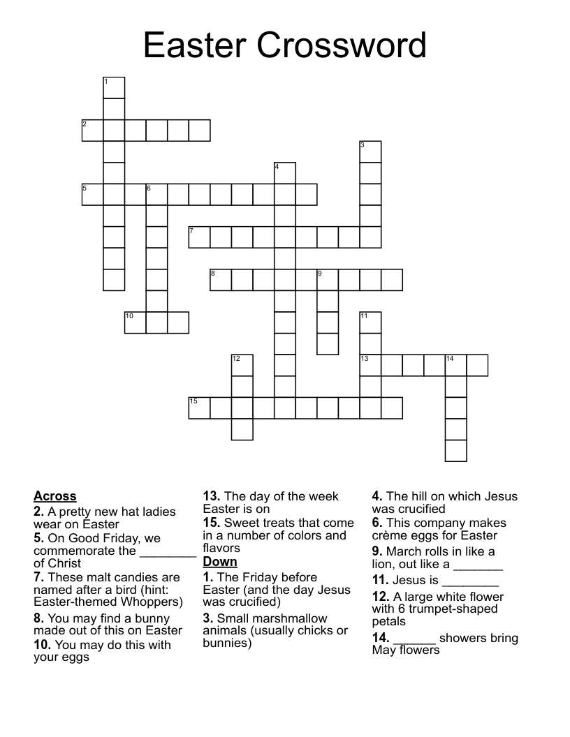 Easter Crossword