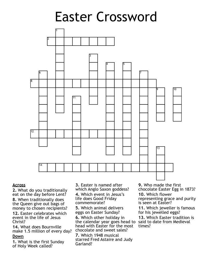 Easter Crossword