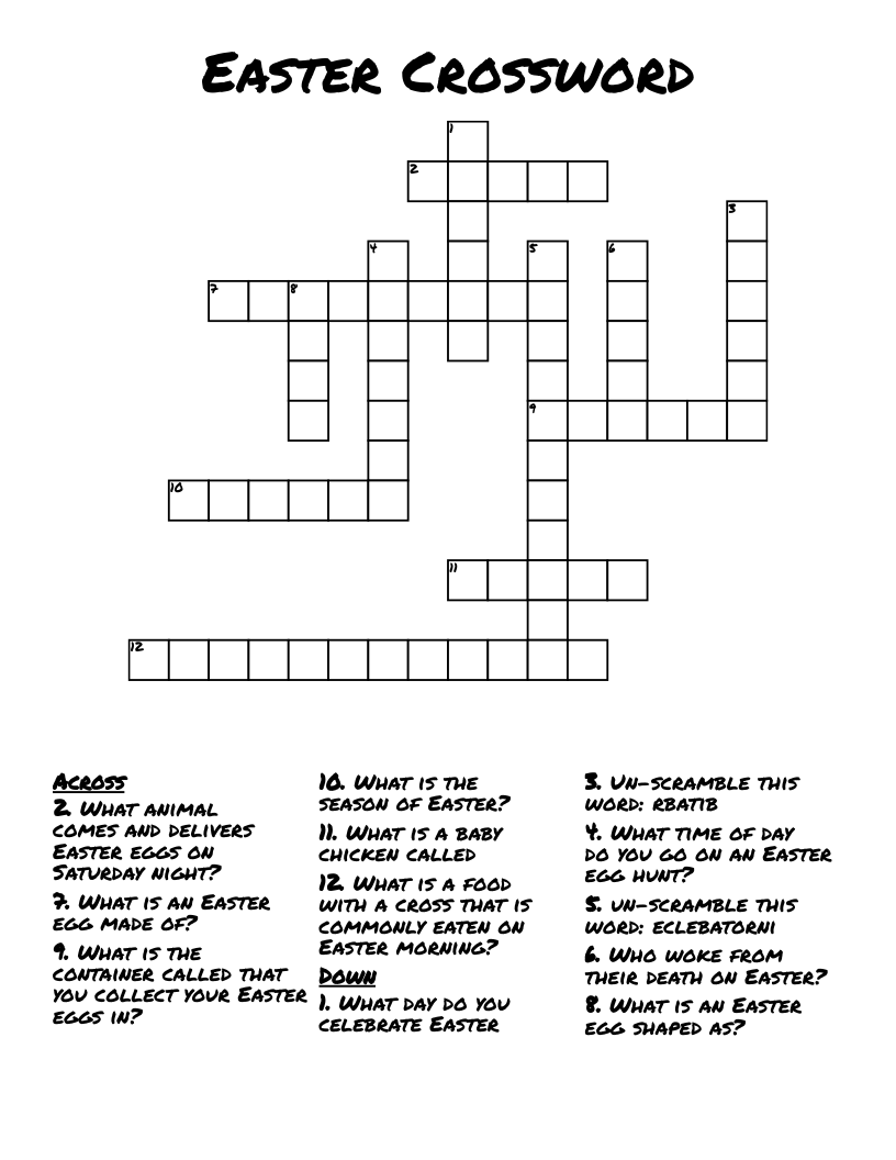 Easter Crossword