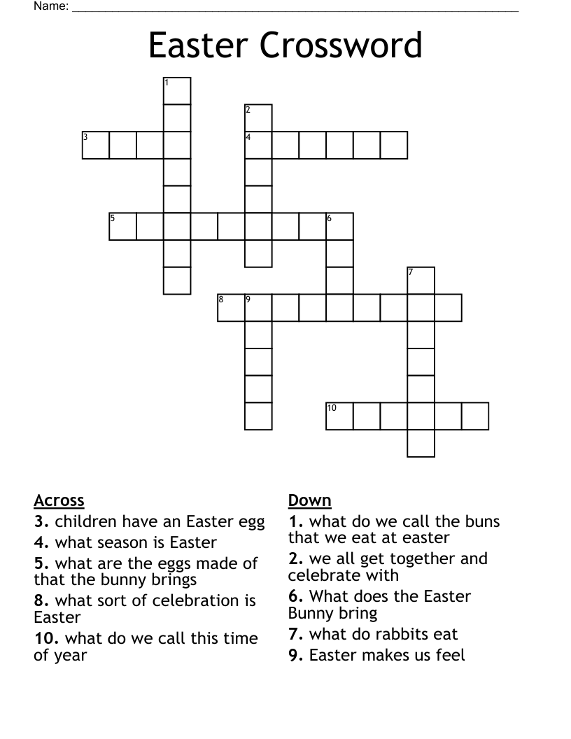 Easter Crossword
