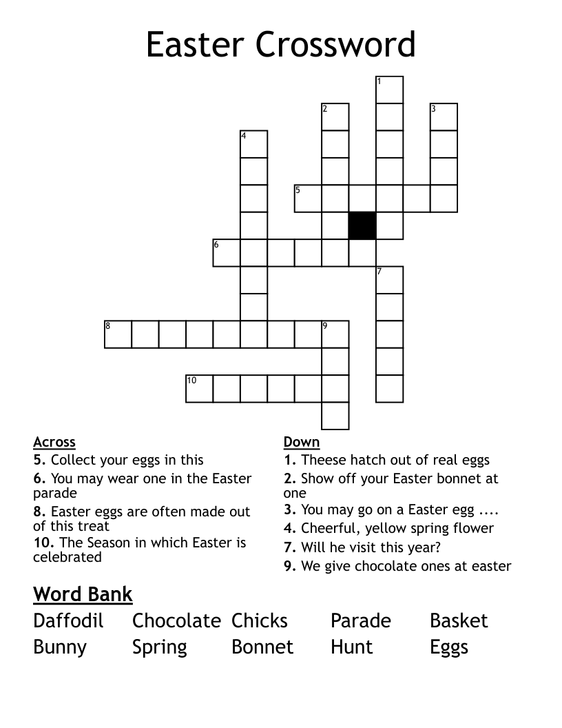 Easter Crossword