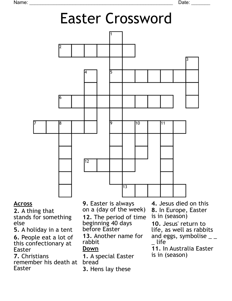 Easter Crossword