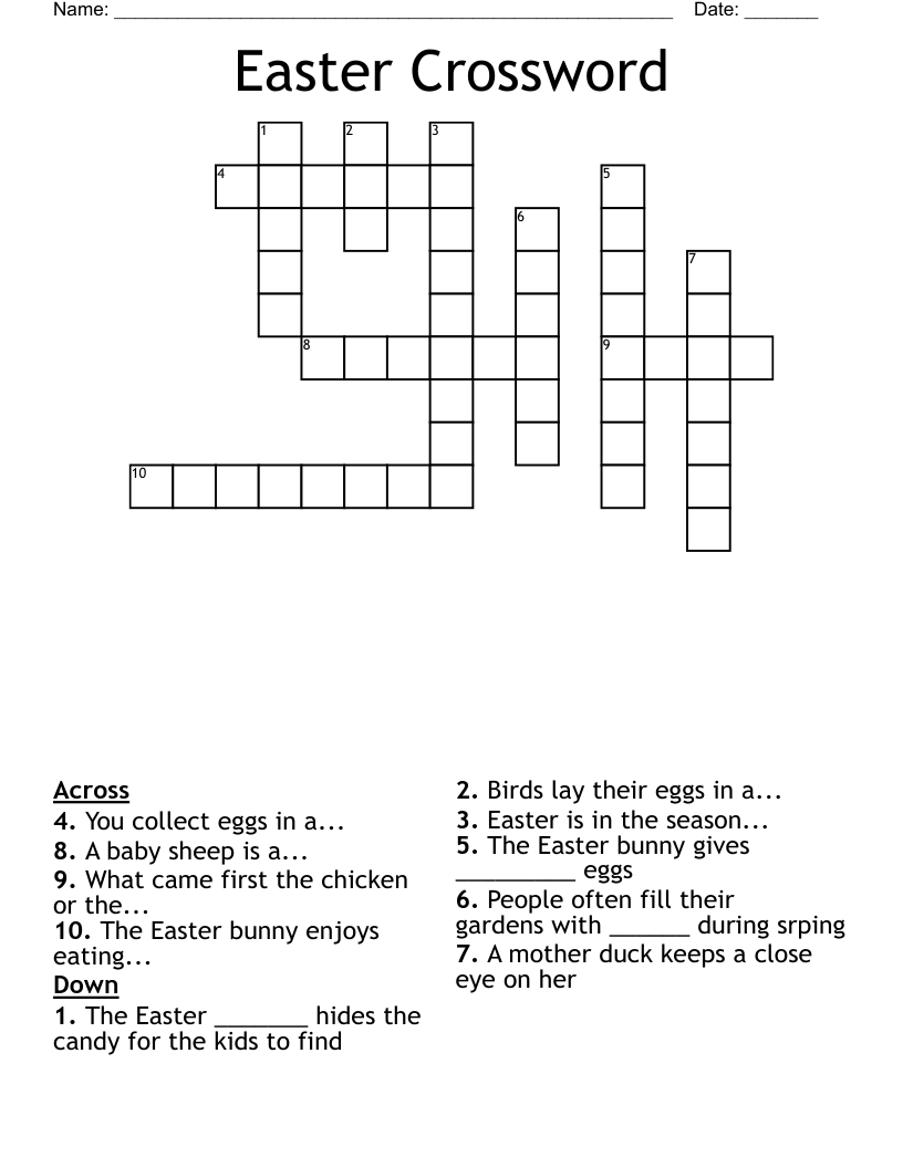 Easter Crossword
