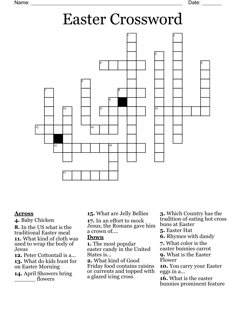 Easter Crossword