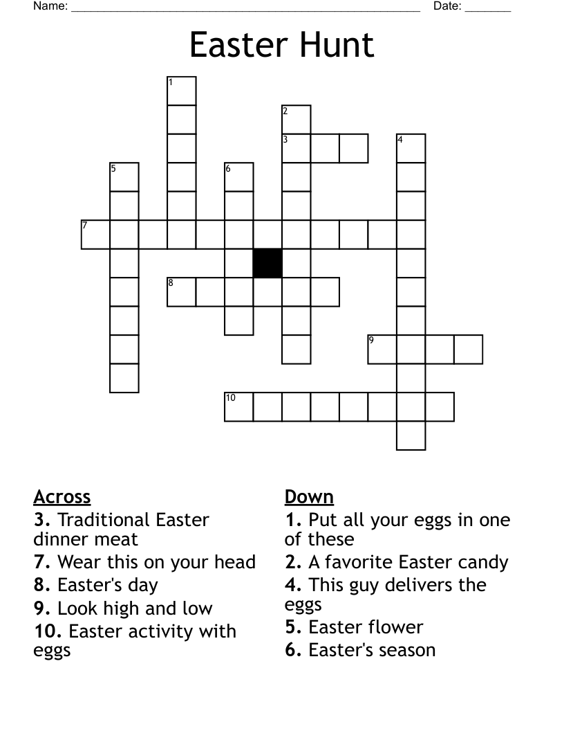 Easter Hunt Crossword