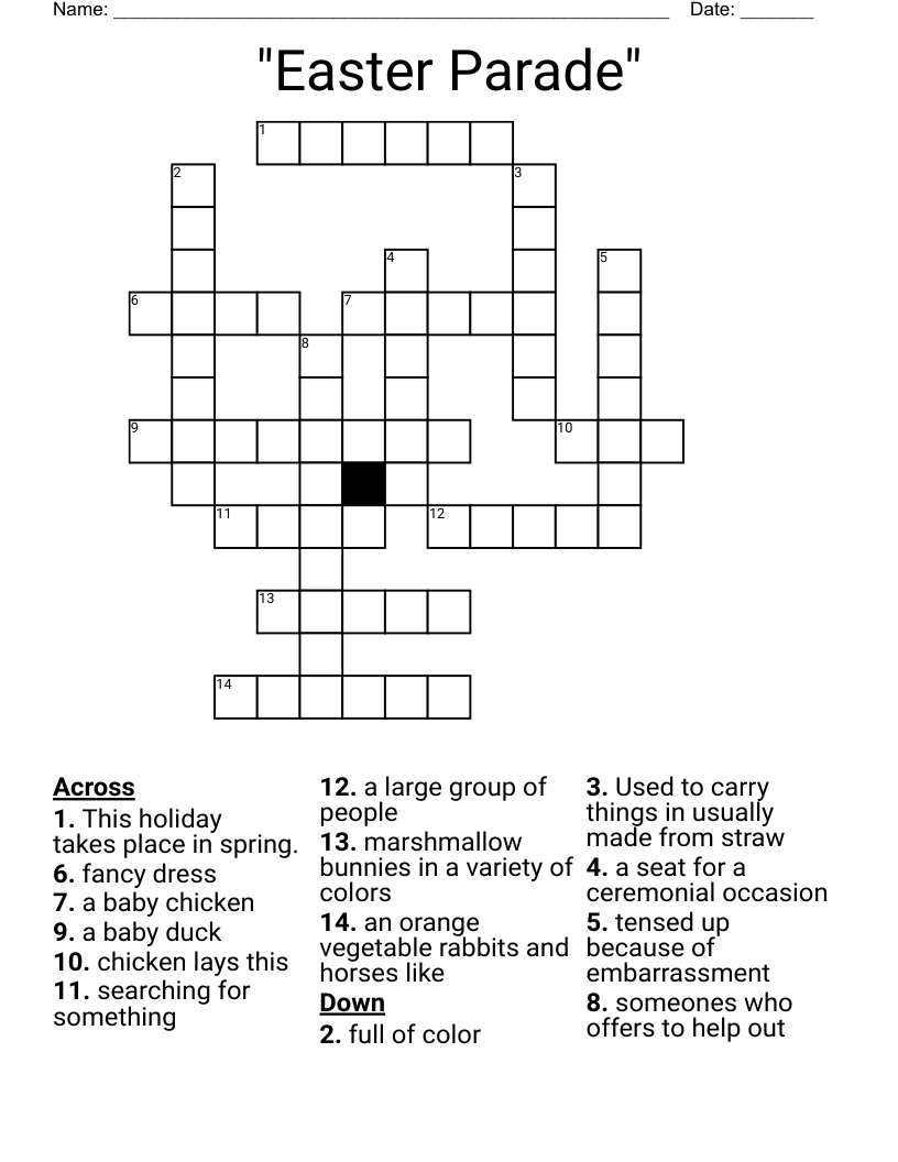 "Easter Parade" Crossword