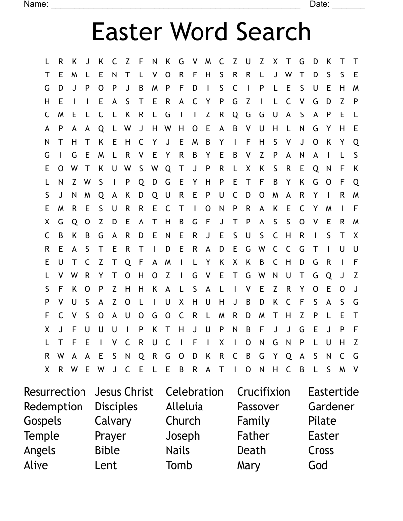 Easter Word Search