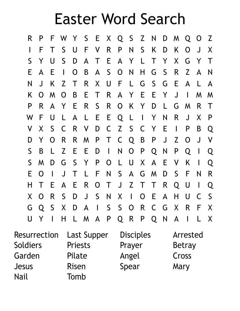 Easter Word Search