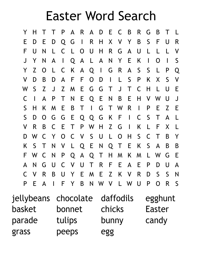 Easter Word Search