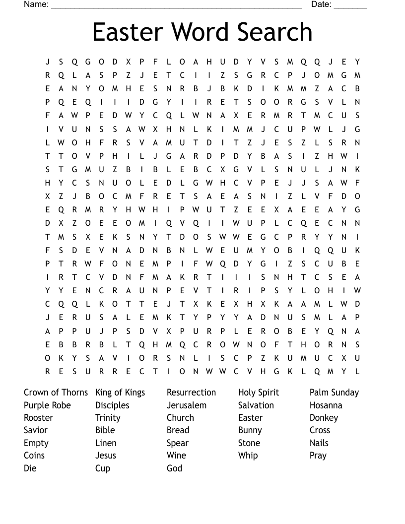 Easter Word Search