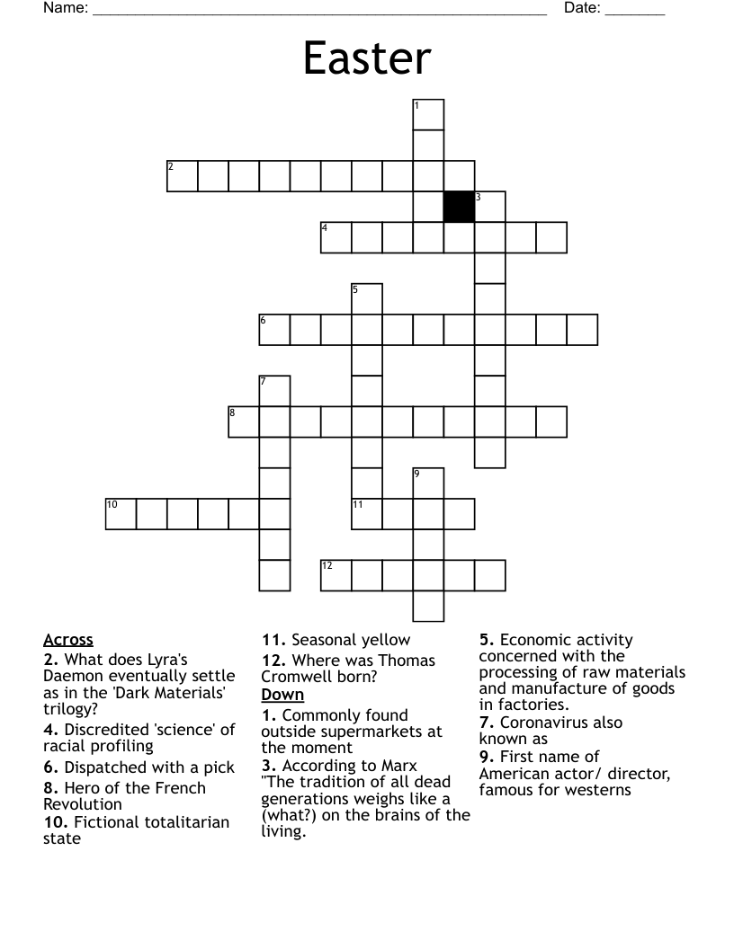 Easter  Crossword
