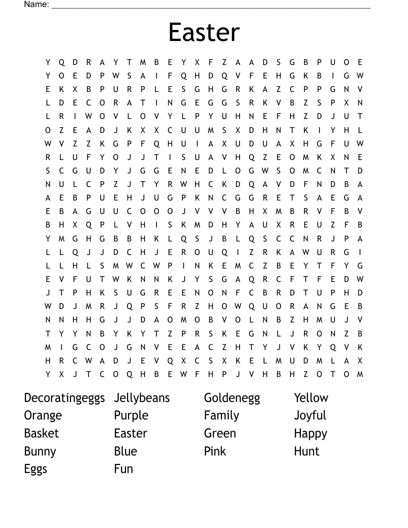 Easter  Word Search
