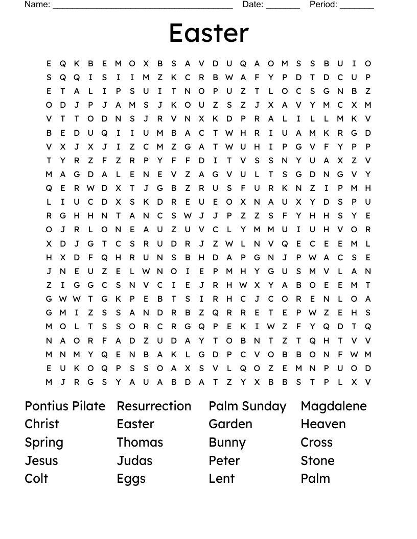 Easter  Word Search