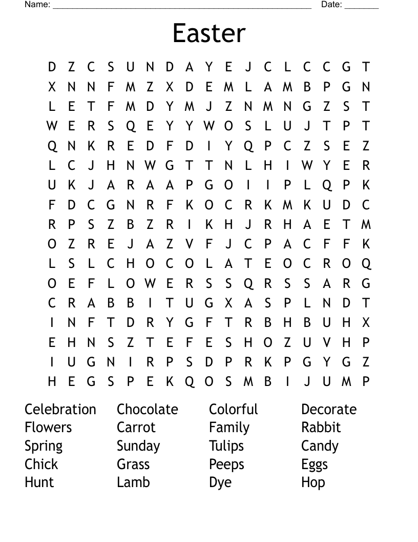 Easter  Word Search