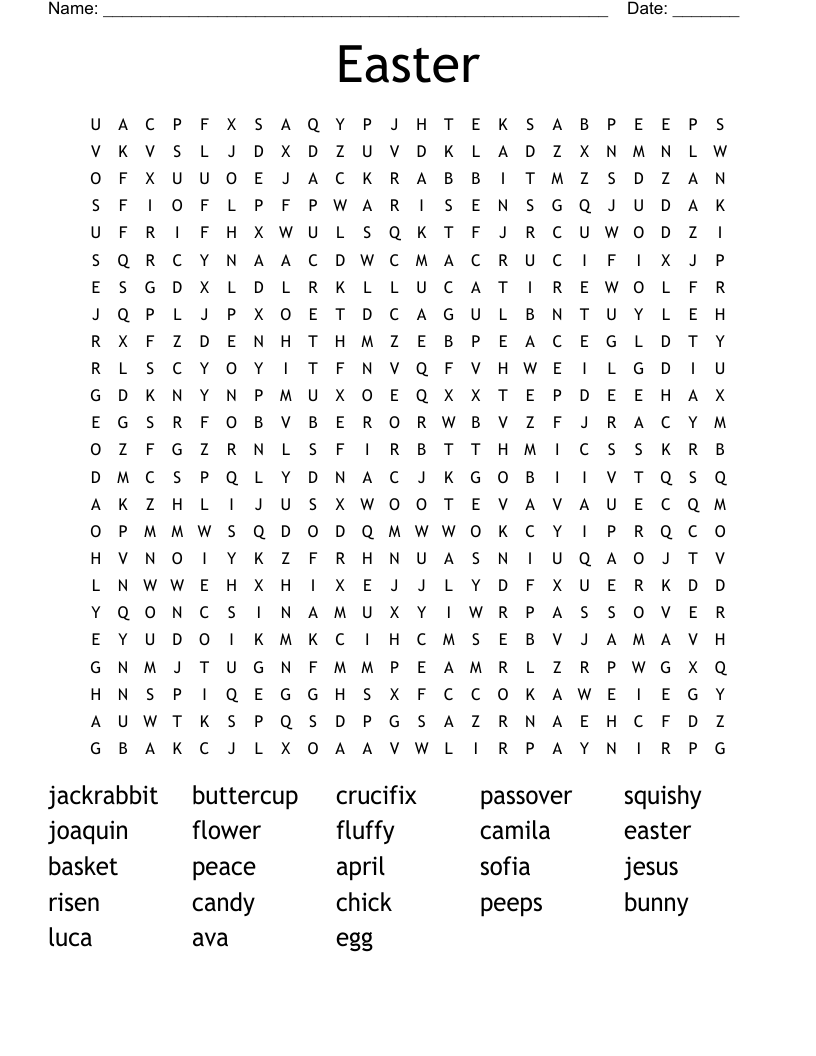 Easter  Word Search