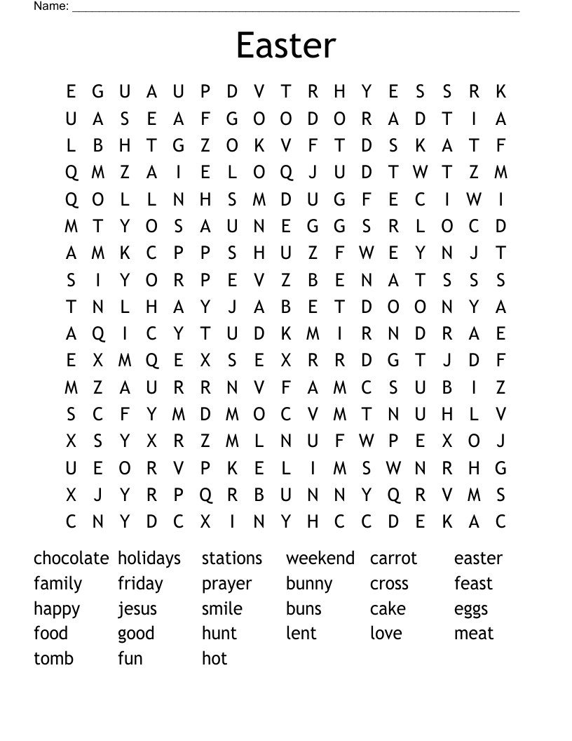 Easter  Word Search