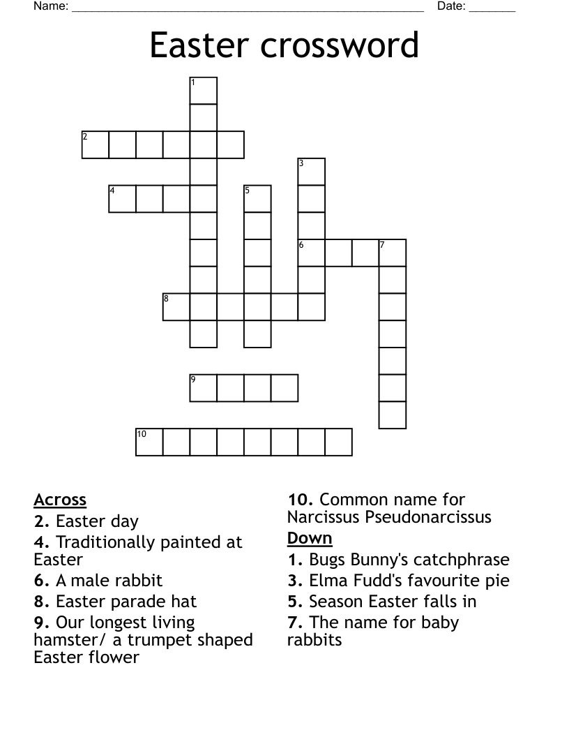 Easter crossword