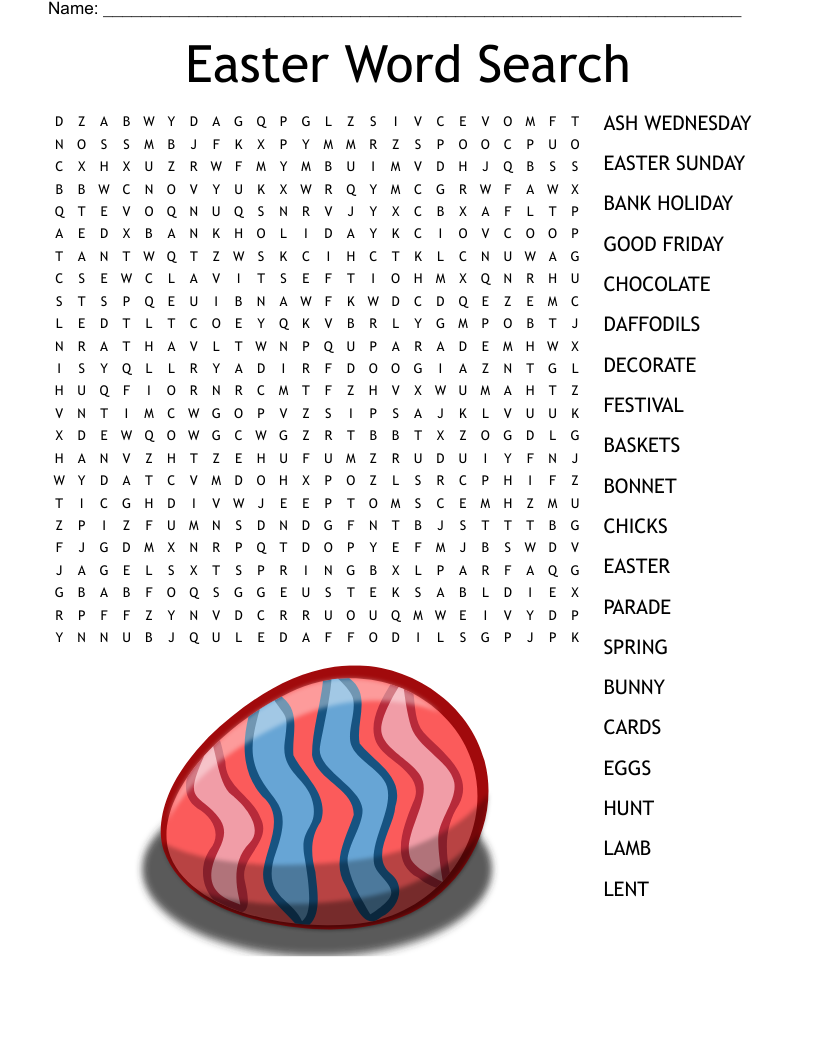 Easter Word Search