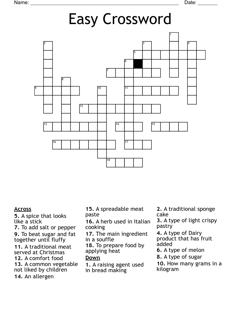 Easy Crossword