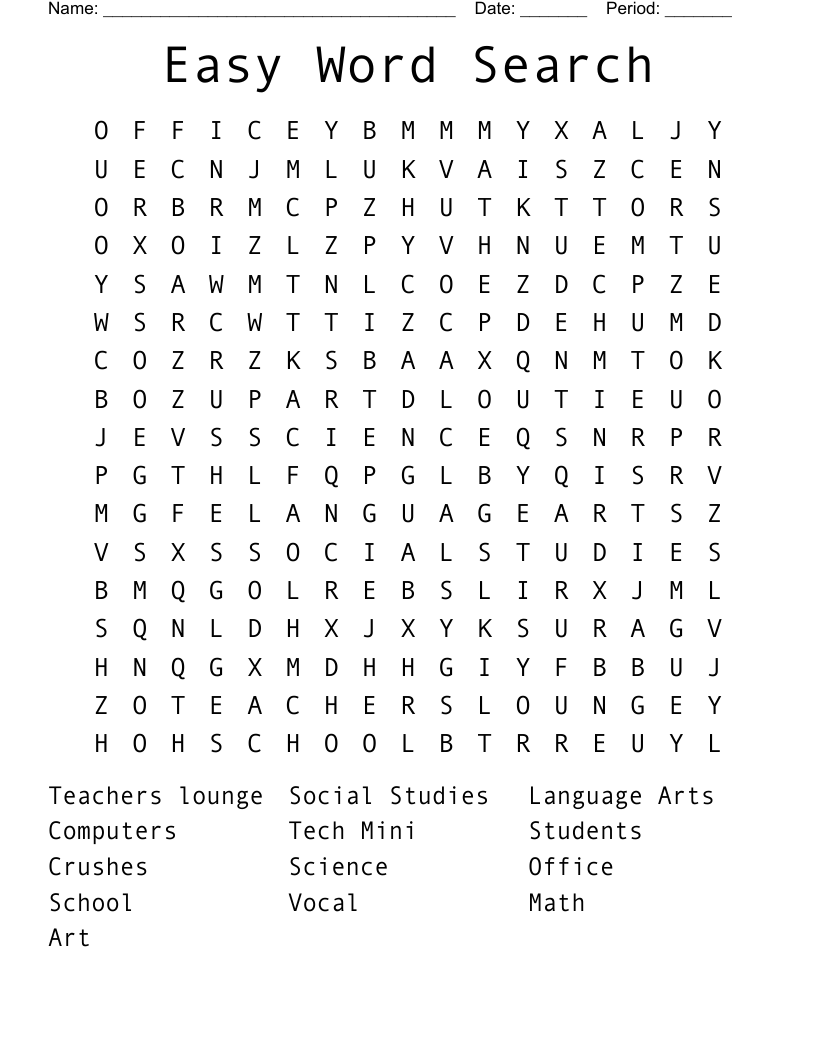 Easy Word Search