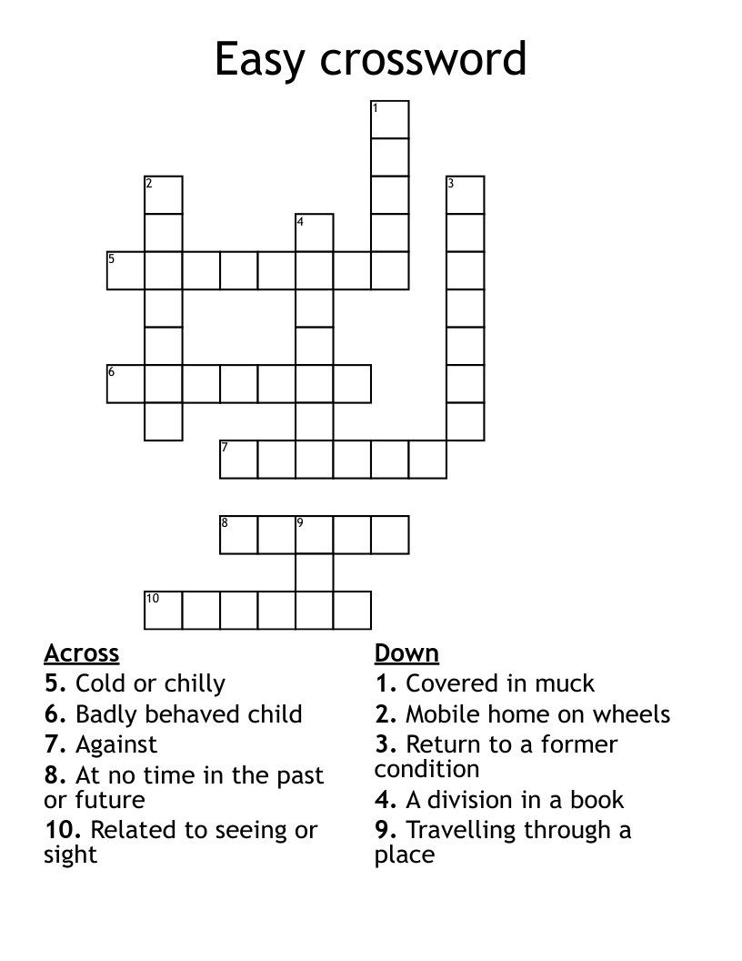 Easy crossword 