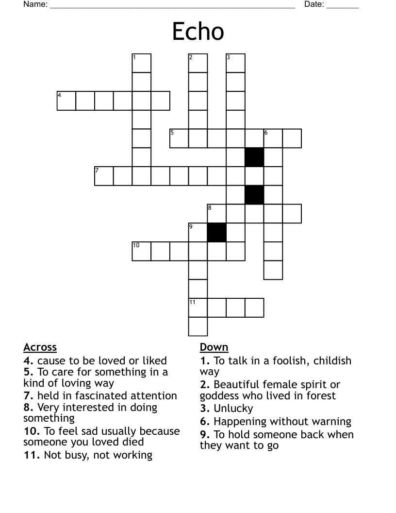 Echo Crossword