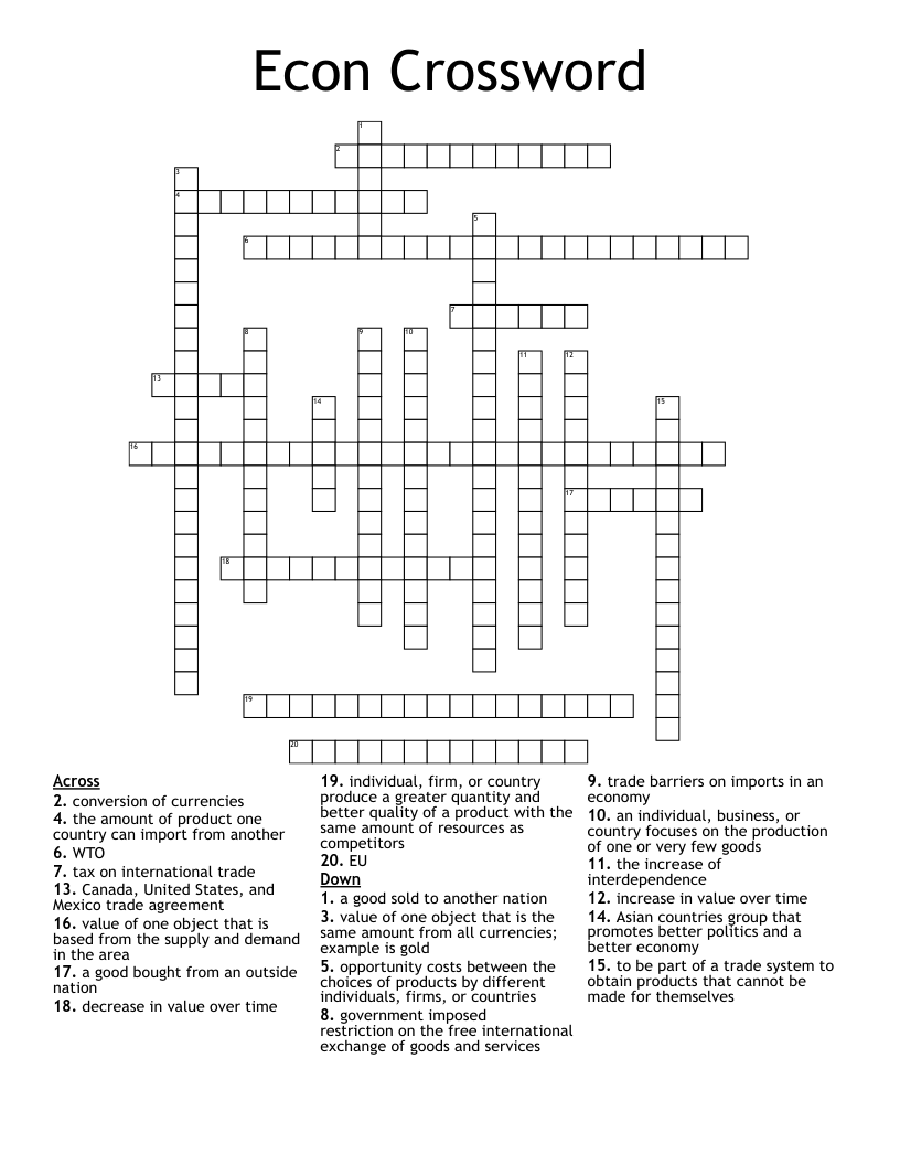 Econ Crossword