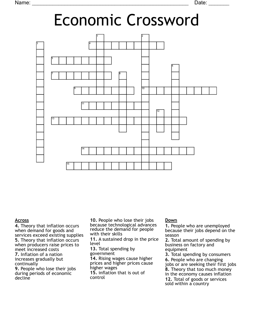 Economic Crossword