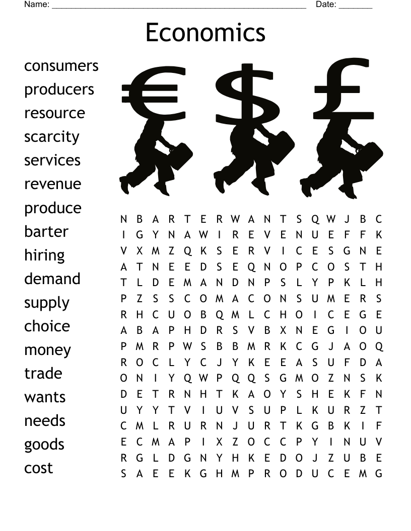 Economics Word Search