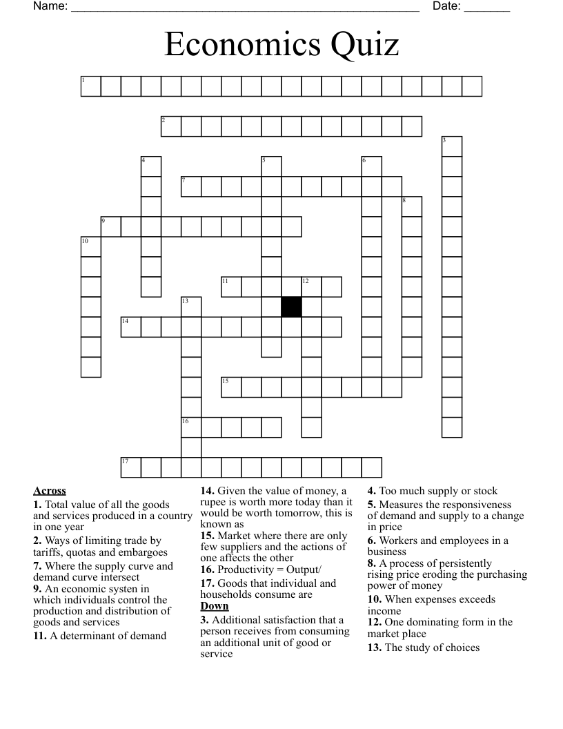 Economics Quiz 