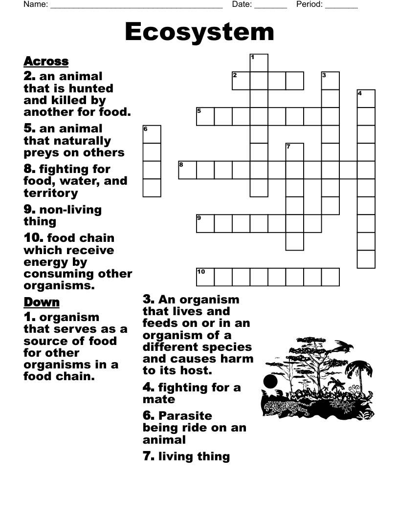 Ecosystem  Crossword