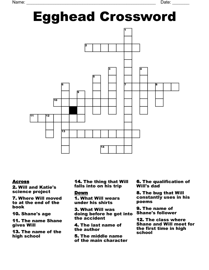 Egghead Crossword