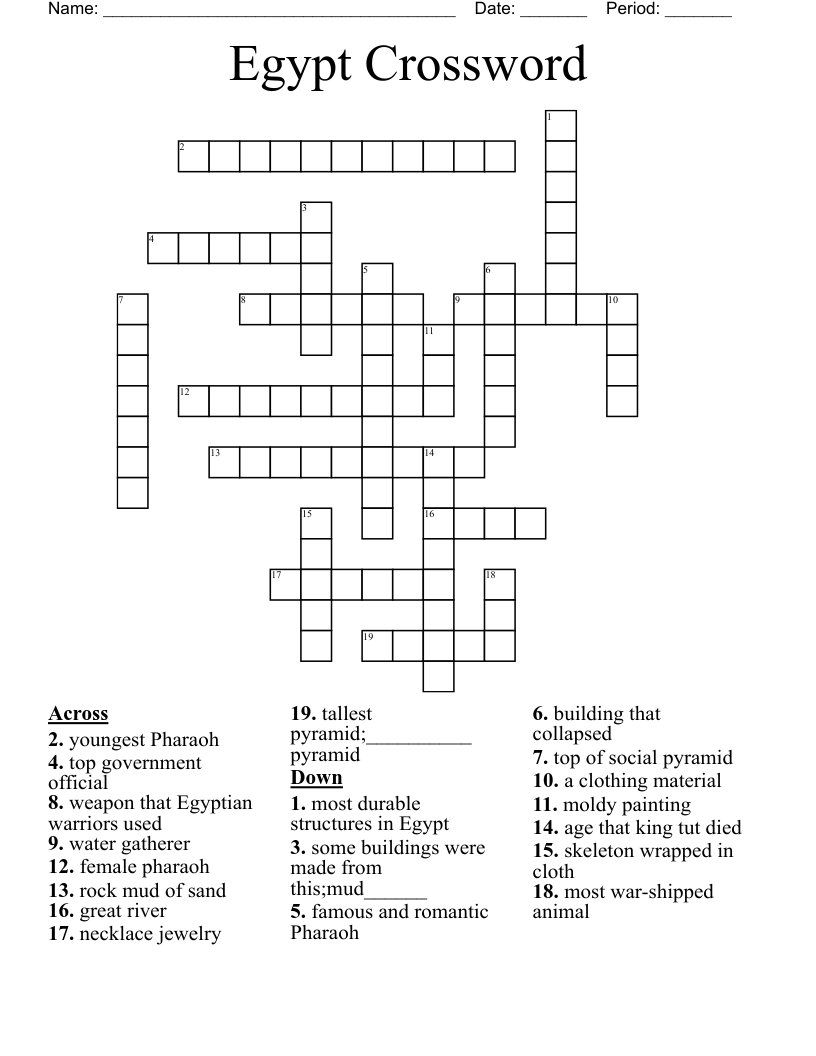 Egypt Crossword
