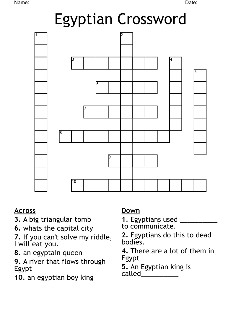 Egyptian Crossword