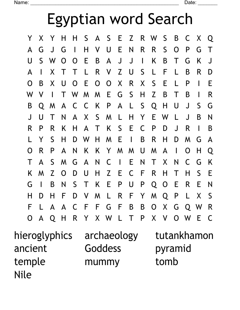 Egyptian word Search