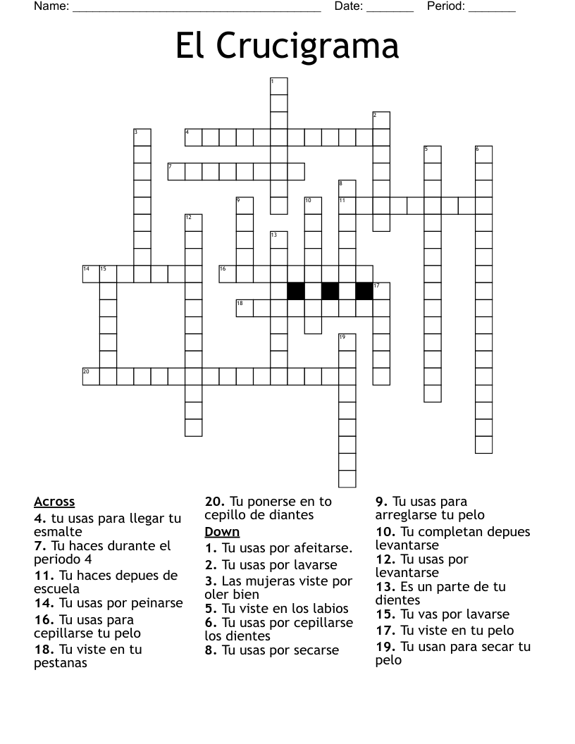 El Crucigrama Crossword