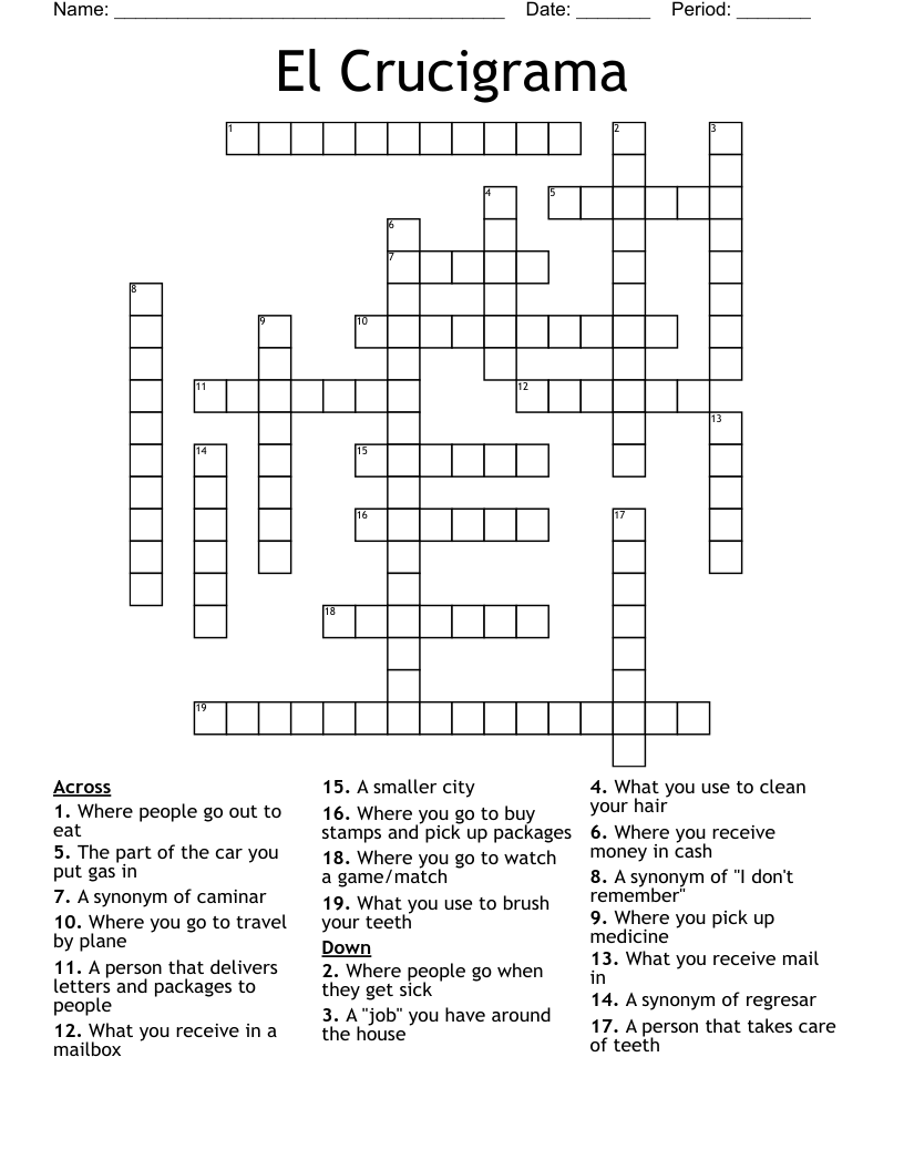 El Crucigrama Crossword