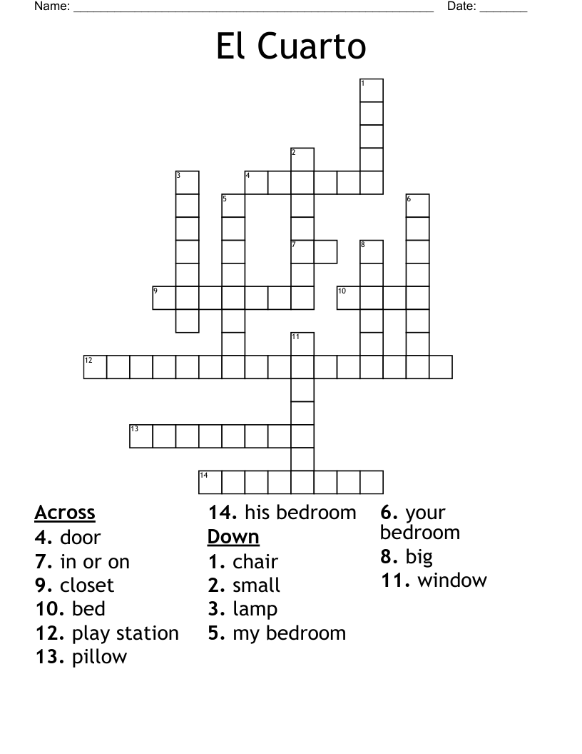 El Cuarto Crossword