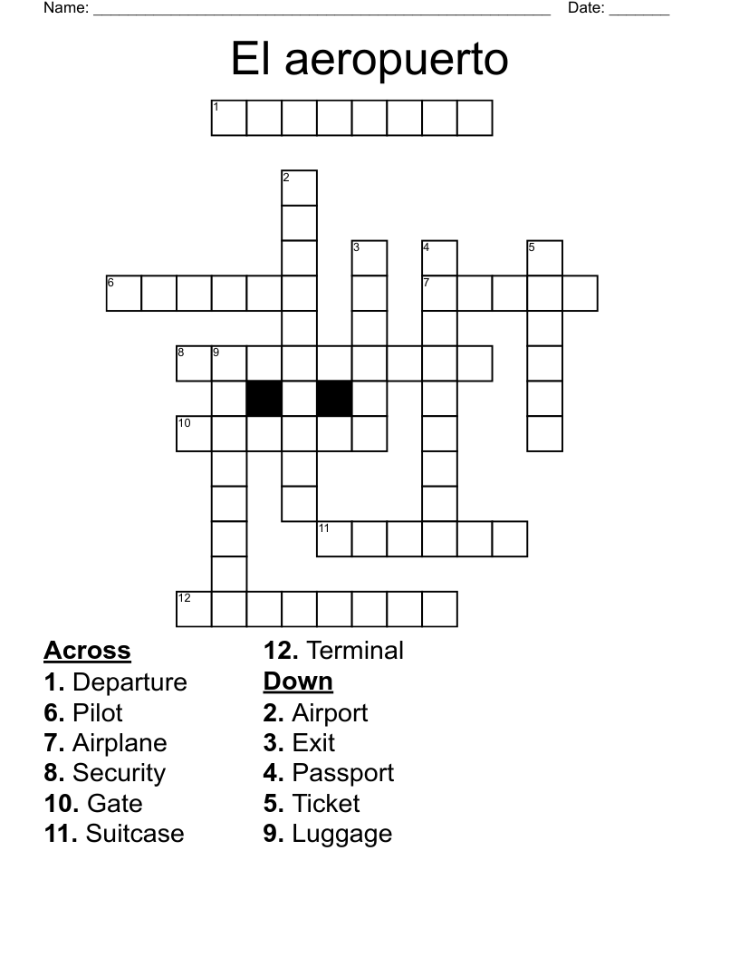 El aeropuerto Crossword
