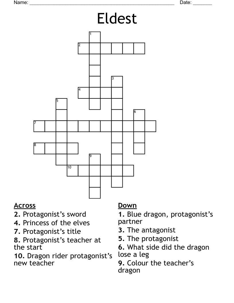 Eldest Crossword
