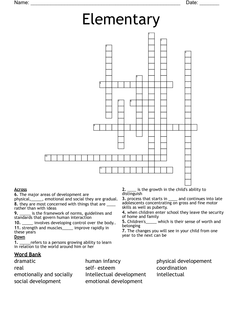 Elementary  Crossword