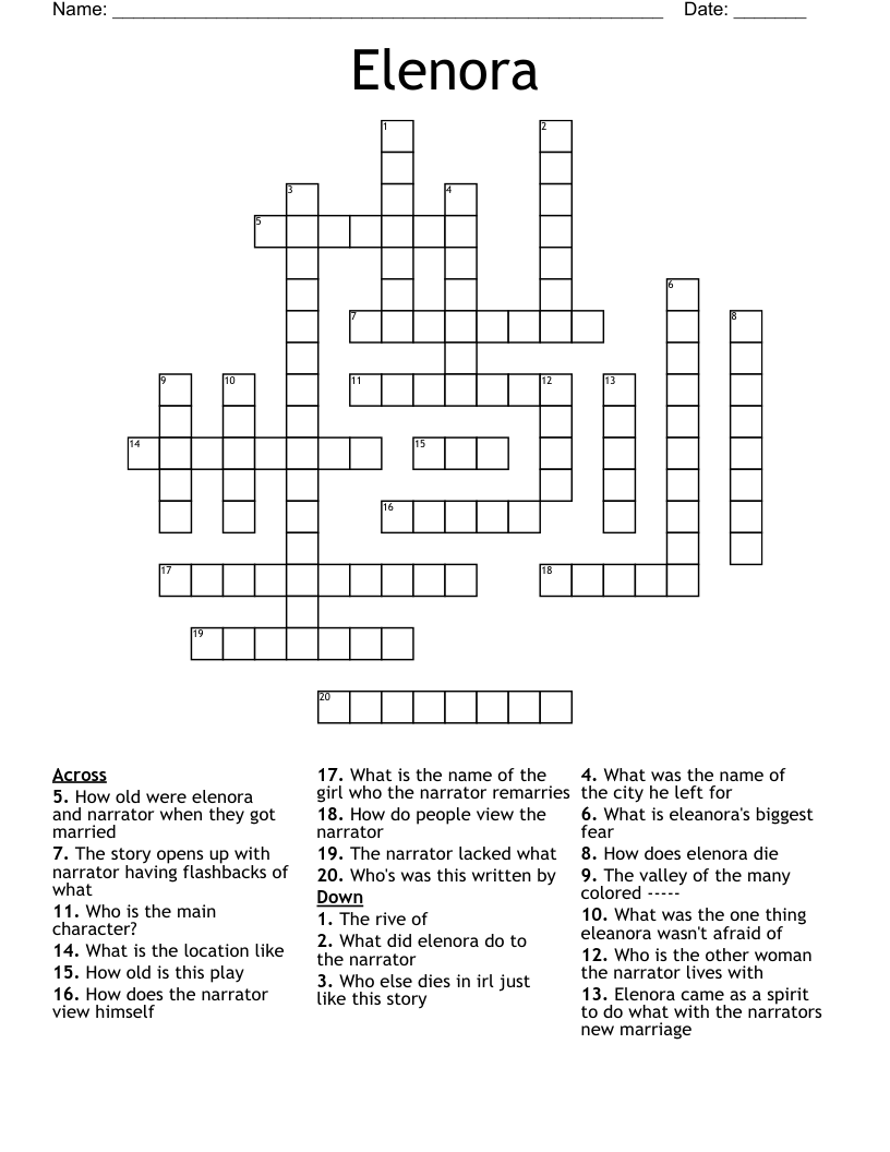 Elenora Crossword